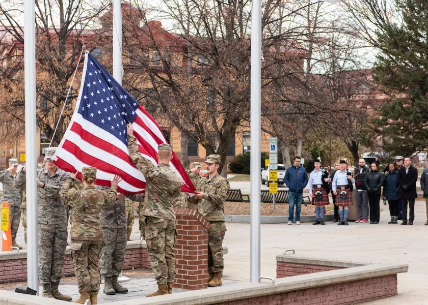 NDSU’s Bison Student Veterans and Veterans Alliance Organization are scheduled to co-host a short ceremony on campus