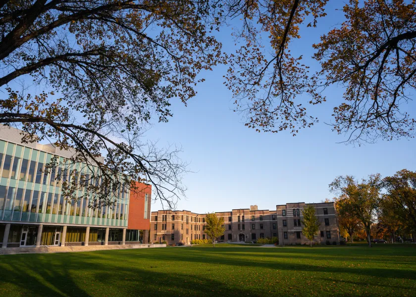 A photo of Churchill Field on the NDSU campus