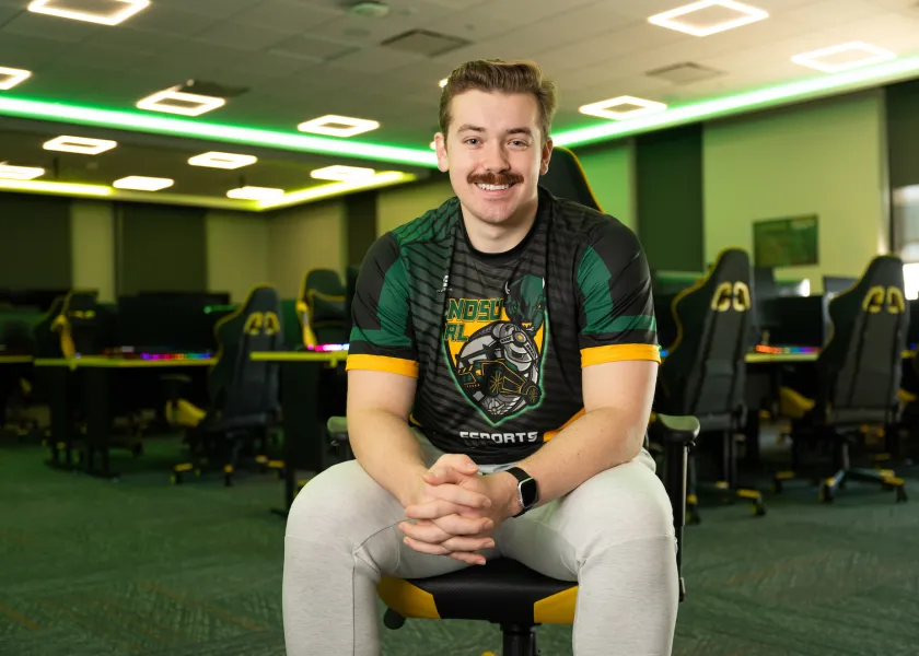 A photo of NDSU student Alex Kotula