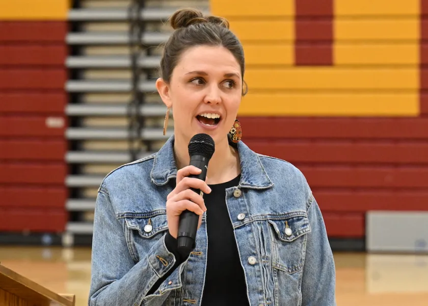 Katelyn Gorder, a family and consumer sciences teacher at Grafton High School and a 2015 NDSU graduate