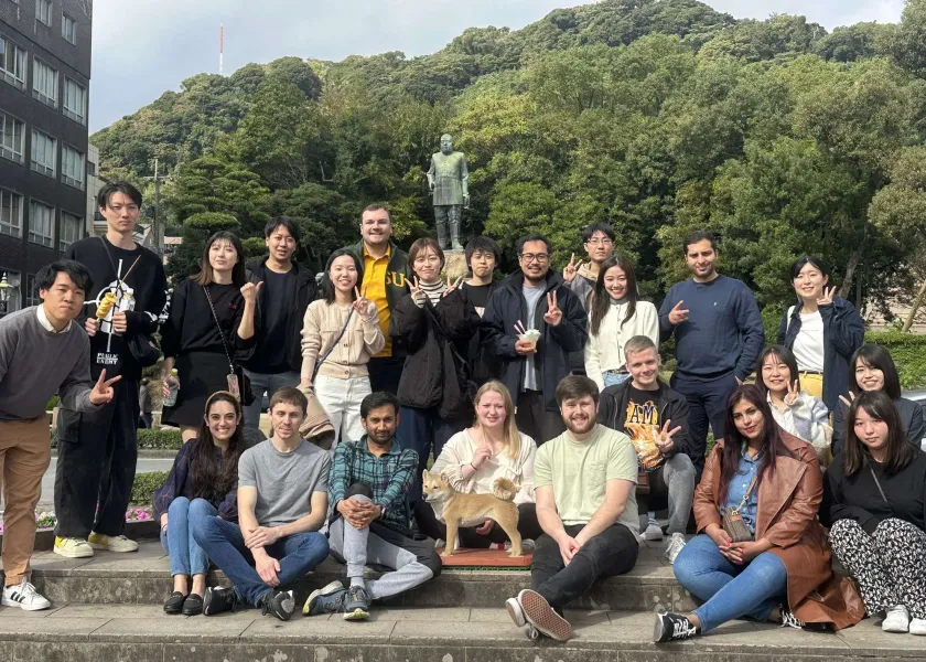 Photo of NDSU students who participated in trip to Japan
