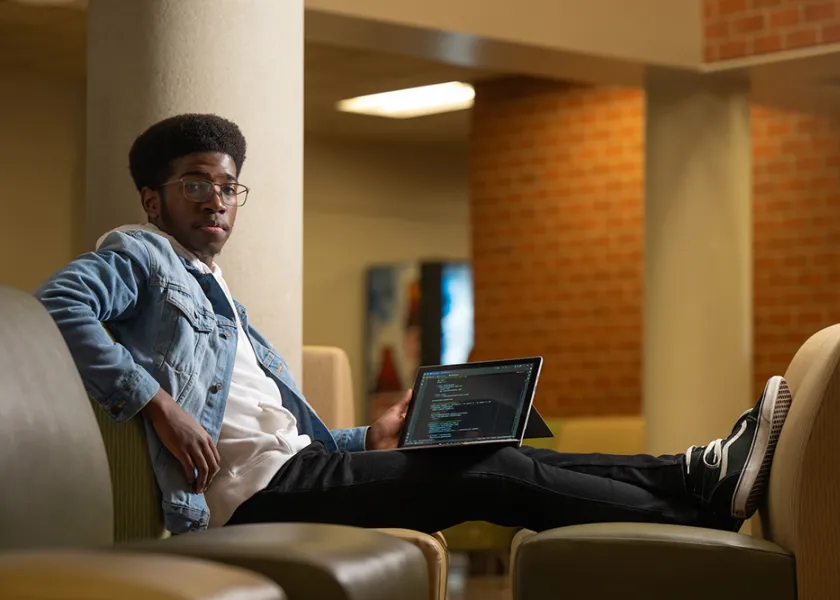 computer science major Ian King