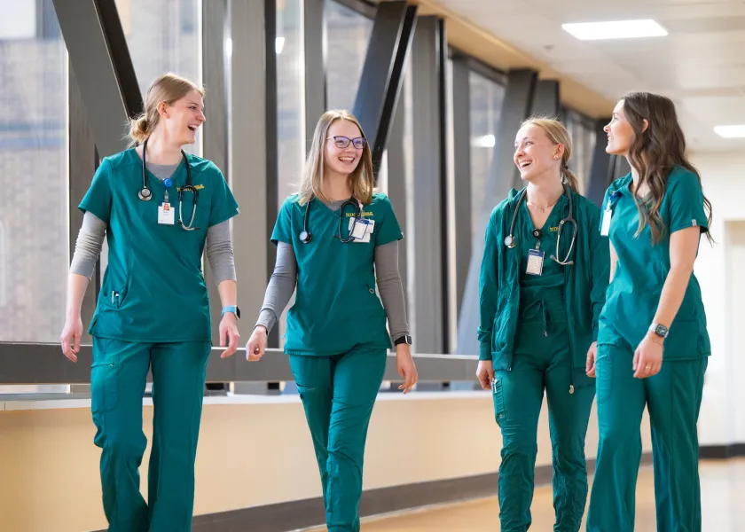 Several NDSU nursing students in Bismarck