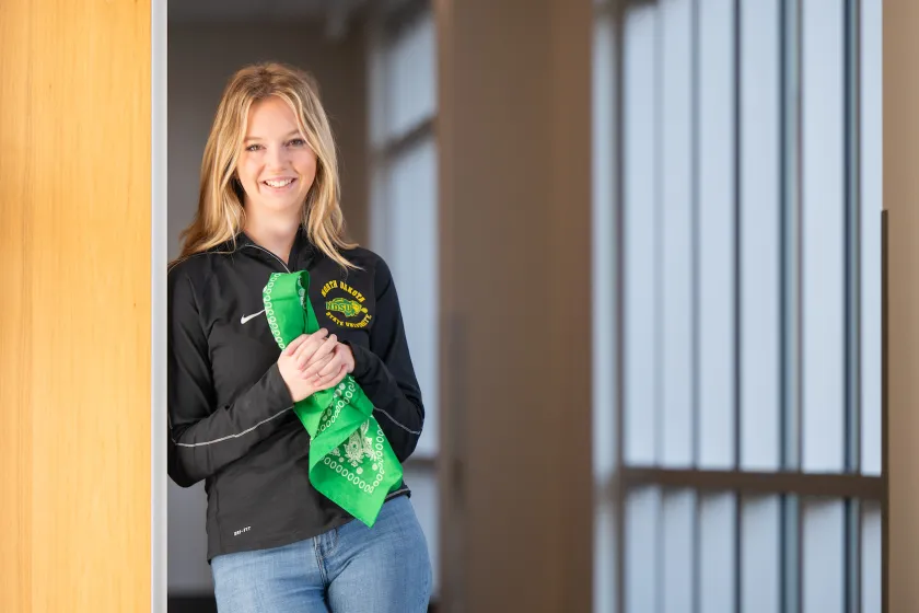 A photo of NDSU student Kennedy Copiskey