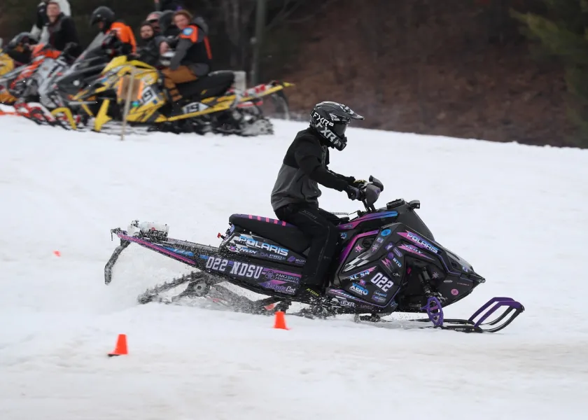 Member of the NDSU Clean Snowmobile competition team