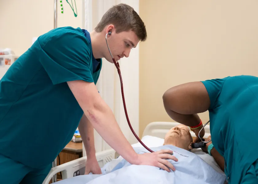 Schulte in nursing class