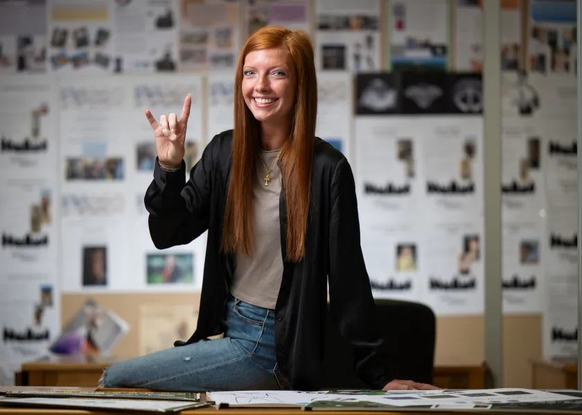 NDSU student Hanna Kuhn