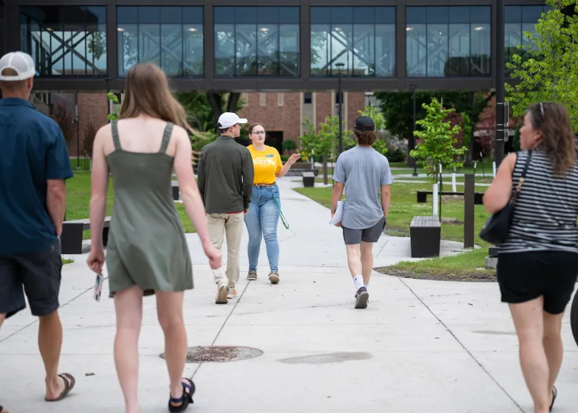 Photo of an NDSU tour group