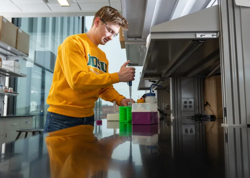 Photo of NDSU student Garrett Honzay