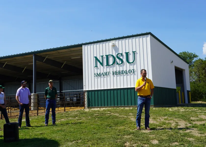 NDSU President David Cook at the Hettinger REC ribbon cutting