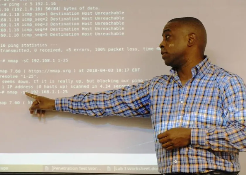 A photo of NDSU graduate student Terry Traylor