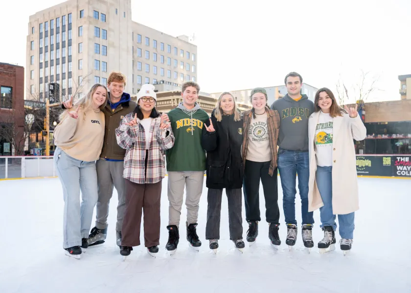 Students Ice Skating