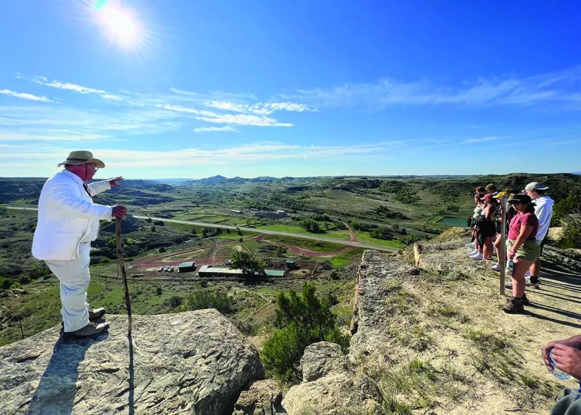 landscape architecture students in scenic Medora, ND 