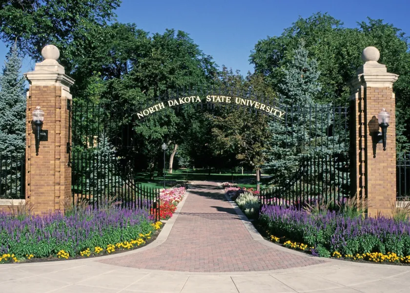 the NDSU main gate