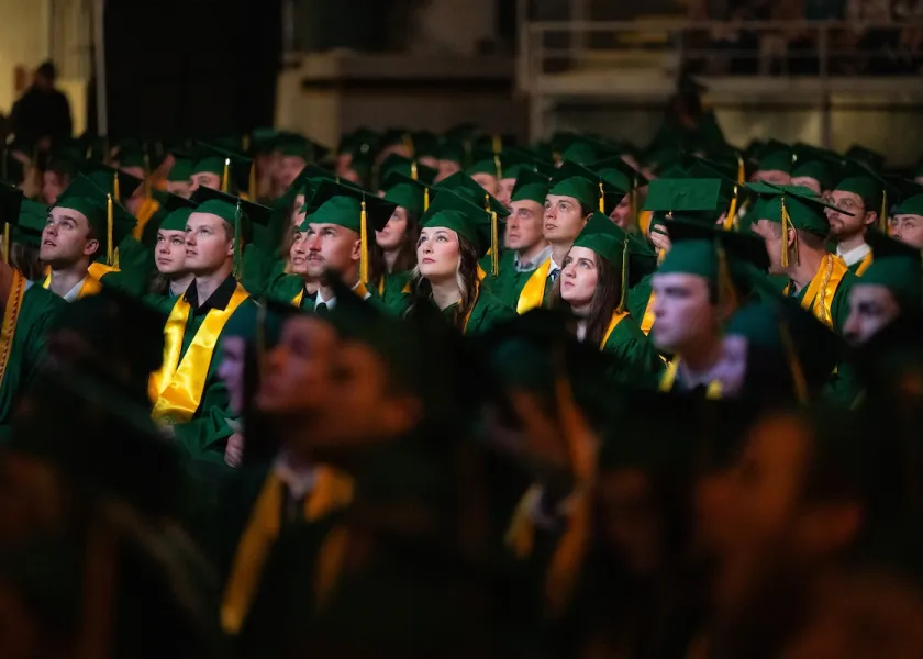 NDSU graduates at commencement