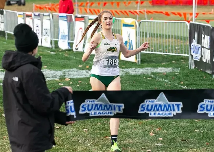NDSU women's cross country runner Reagan Baesler
