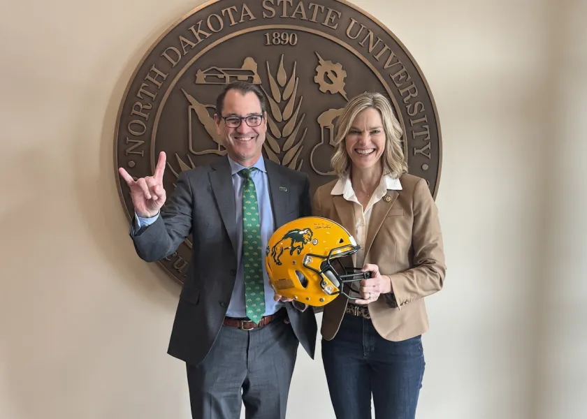 NDSU President David Cook and Congresswoman Julie Fedorchak