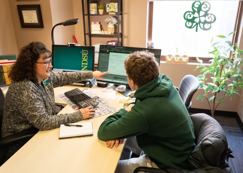 Patti Seidler, a professional advisor with NDSU's Career and Advising Center