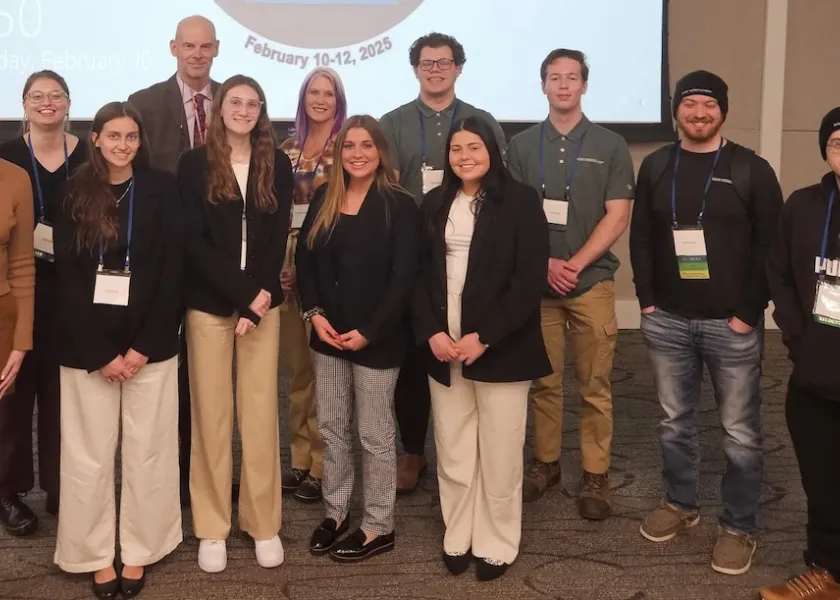 NDSU students at the Minnesota Homeland Security and Emergency Management division conference