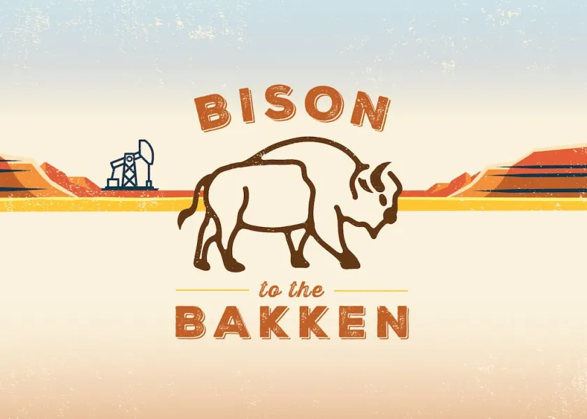 A graphic that reads "Bison to the Bakken."