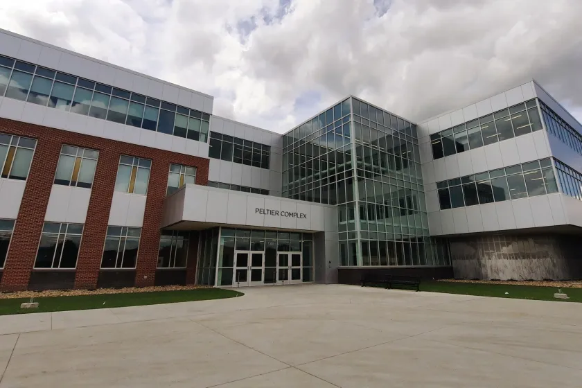 Peltier Complex building from the front