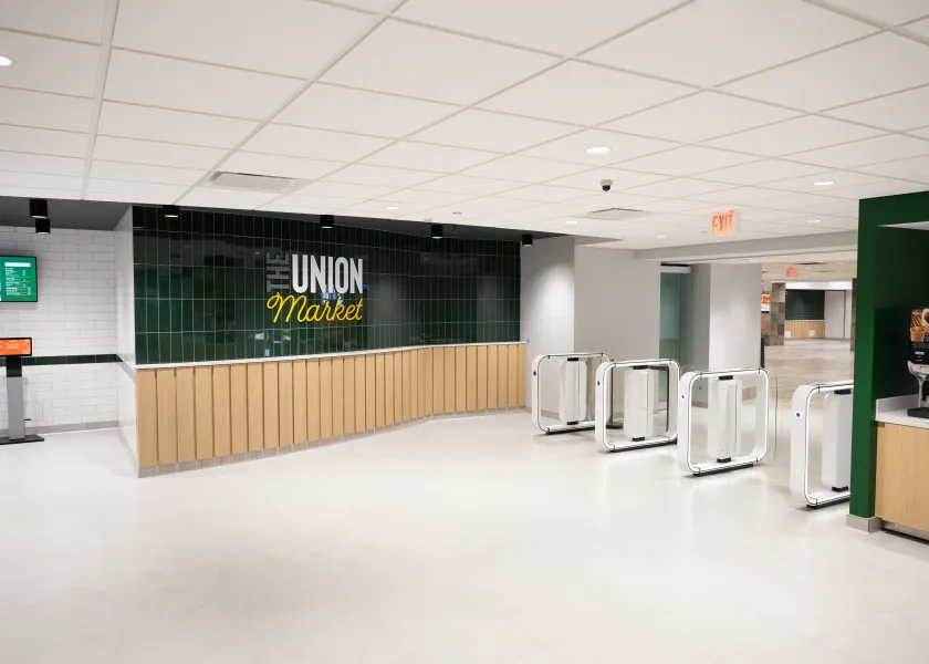 union market entrance wall