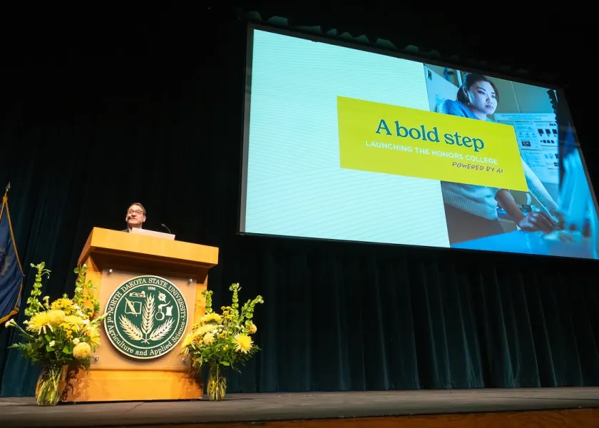 NDSU President David Cook presents his State of the University.