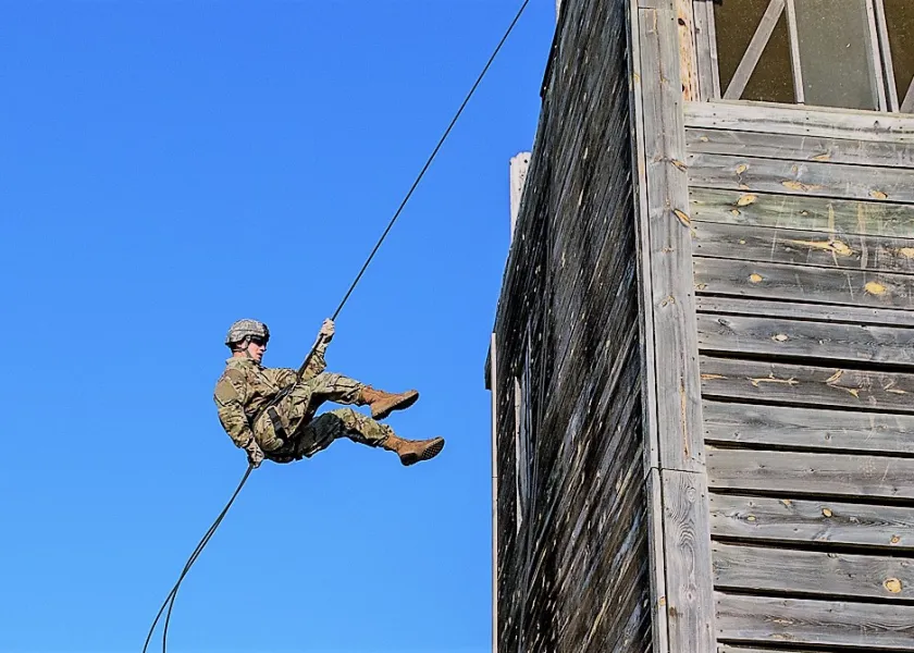 Cadet Rappelling