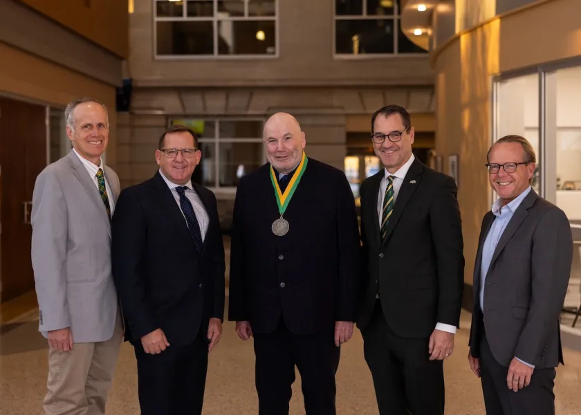 From left to right: Greg Lardy, Mark Jensen, Michael Boland, David Cook, John Glover.