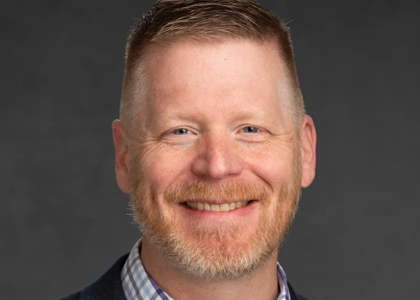 Steven Briggs, associate professor in the NDSU Department of Political Science and Public Policy, poses for a headshot.