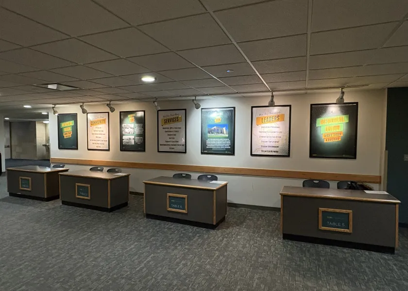 Memorial Union contact tables