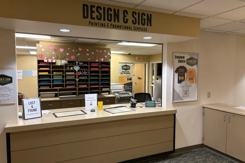 Design and Sign front desk