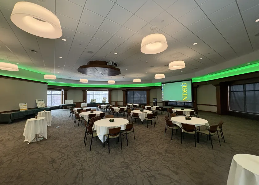 Louise S Barry Auditorium Banquet Setup