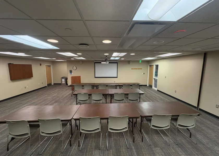 Meadow Lark room setup as a classroom