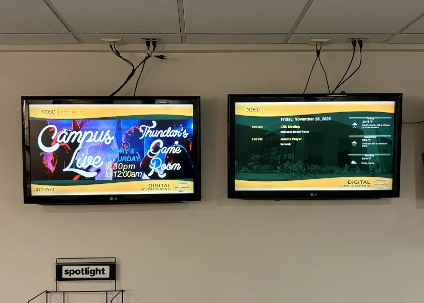 Memorial Union digital signage