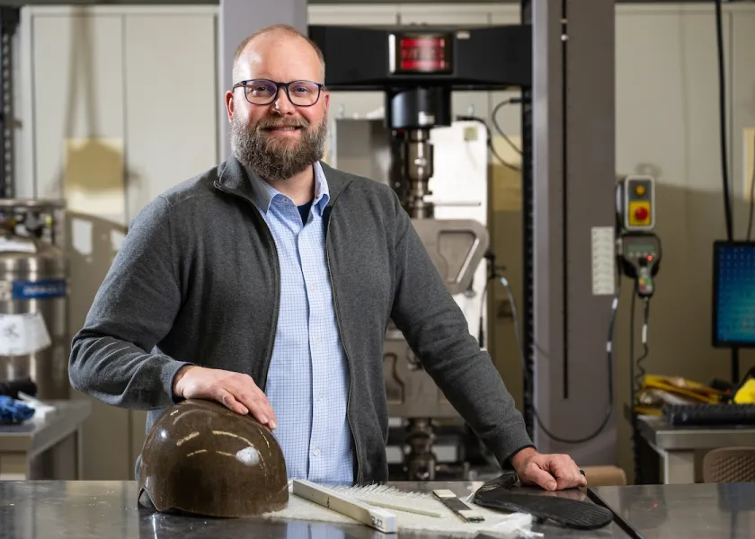 Chad Ulven in his lab.
