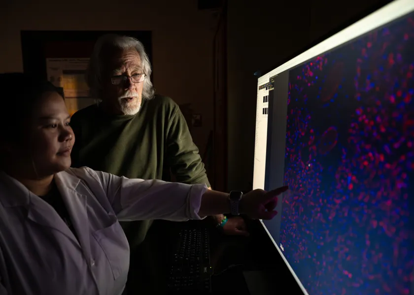 NDSU Distinguished Professor of animal science Larry Reynolds