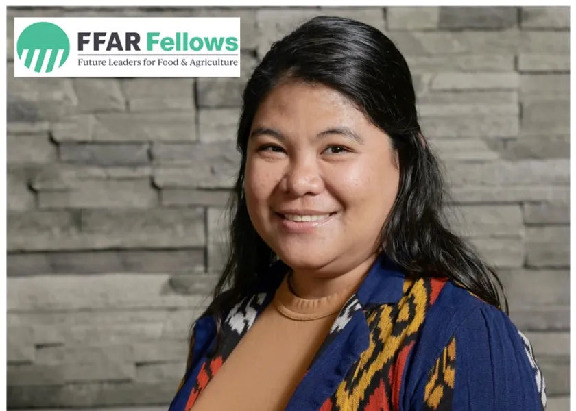 Plant pathology doctoral student Abbeah Navasca poses for a photo.