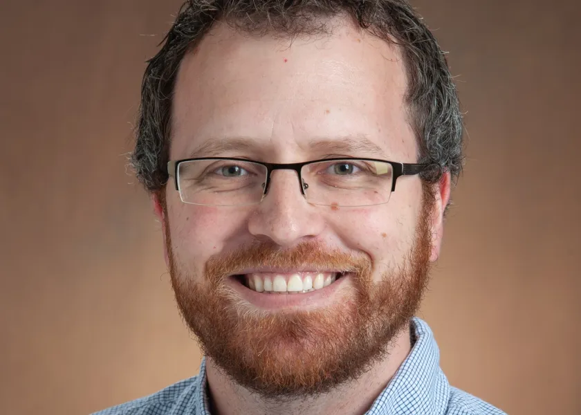 Dane Mataic, associate professor of sociology and anthropology, poses for a photo.