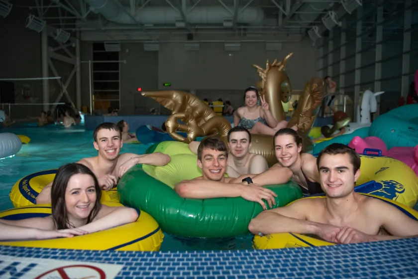 floaty night at the Wellness Center