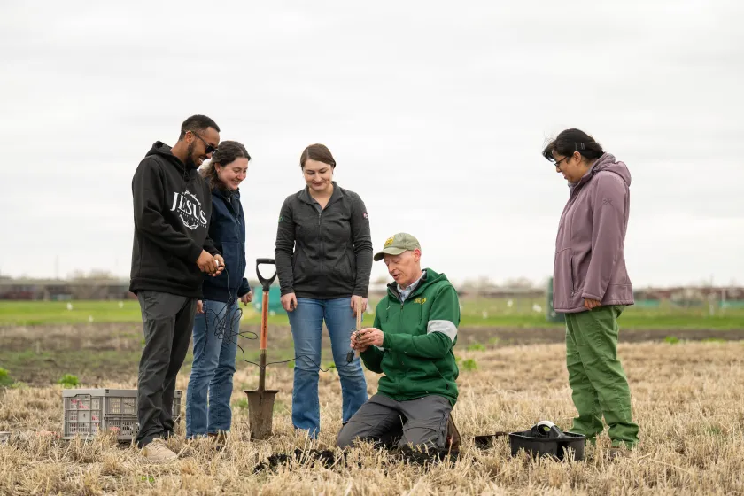 University Distinguished Professor of soil science Tom DeSutter