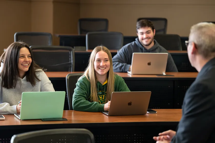 Center leader teaching students