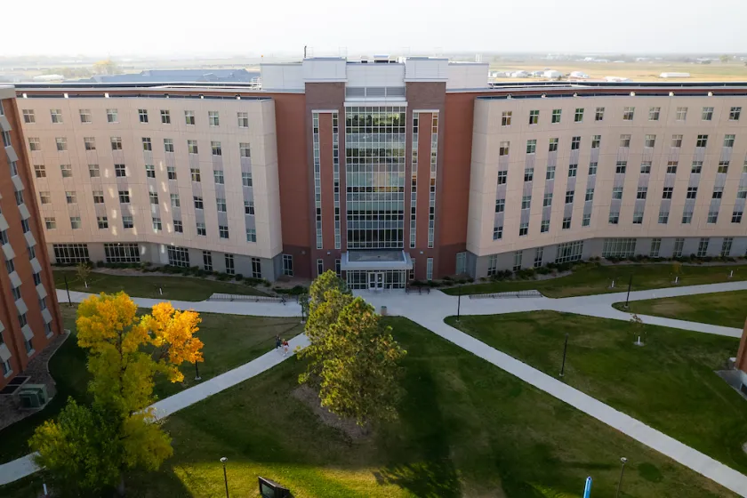 Cater Hall on NDSU's campus. 