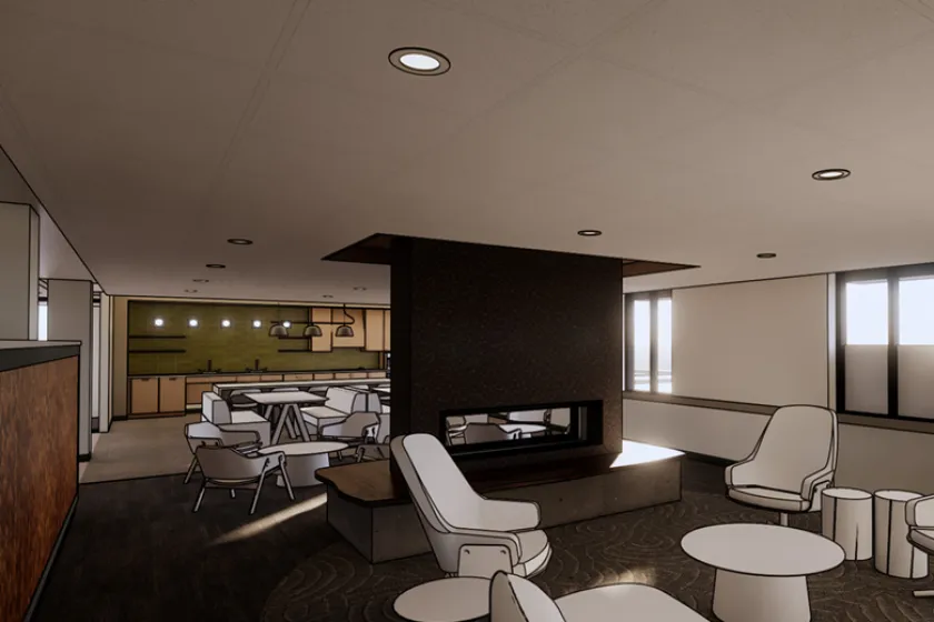 interior of Pavek Hall 