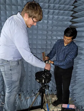 NDSU professor conducting research.