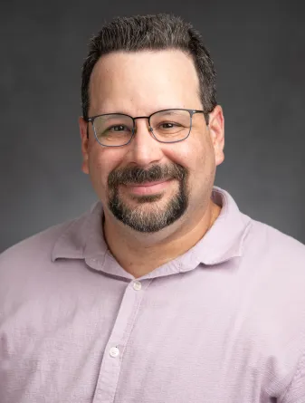 This is a picture of a man at work. 