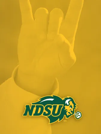 Bison Horns up graphic for phone wallpaper