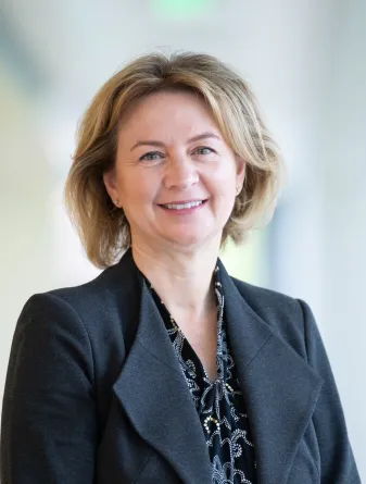 Woman posing for headshot photo