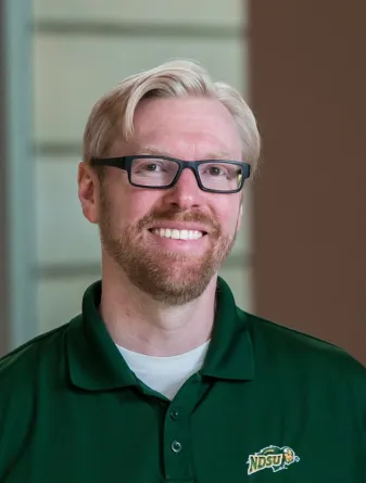 Man in a green shirt