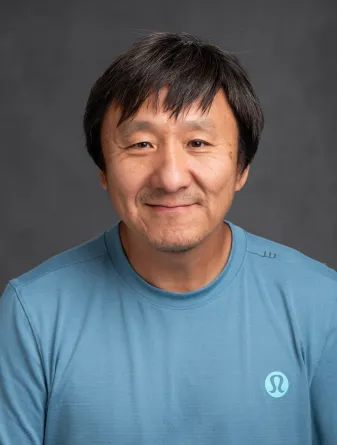 Dan confidently staring at the camera